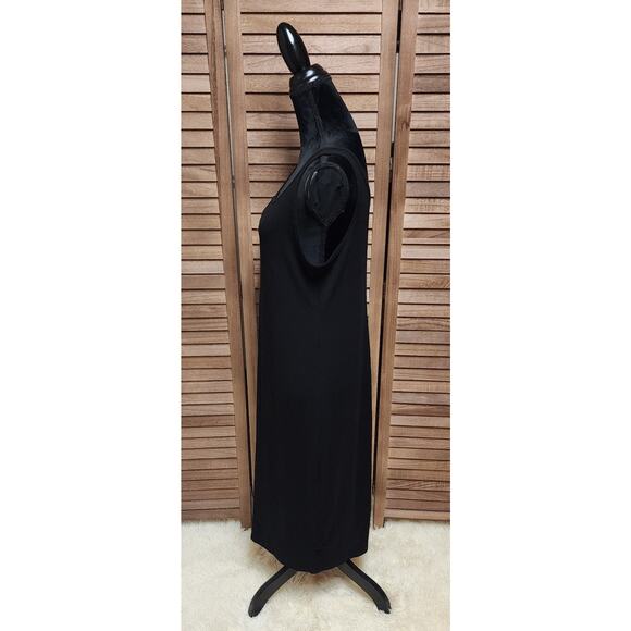 Torrid 1 Ribbed Super Soft Sleeveless Black Comfort Midi Dress Plus Size 1X - Picture 5 of 7